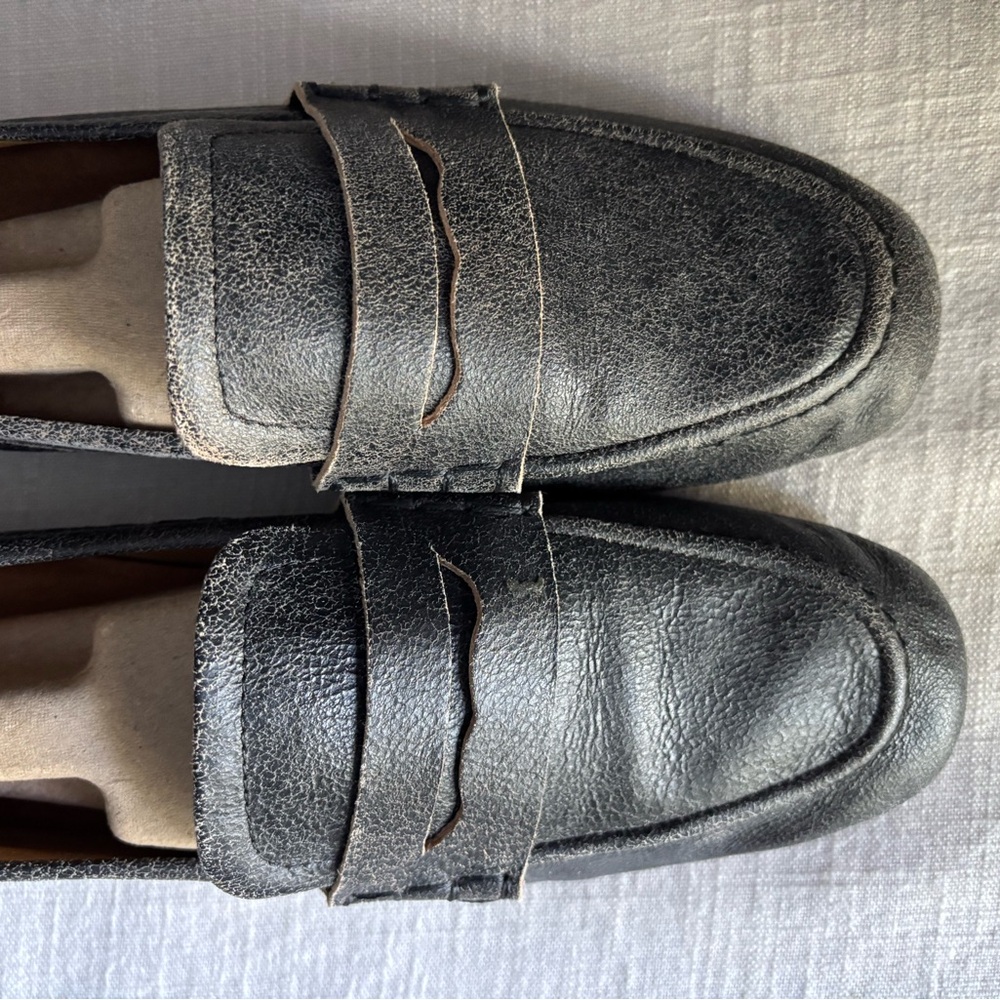 Zara distressed leather loafers - Picture 7 of 10